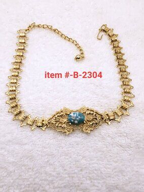1 Gold Pendant Design Necklace, item # B-2304, wt. 23 grams.